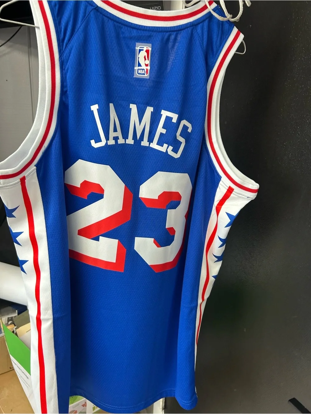 Nike Philadelphia 76ers LeBron James jersey